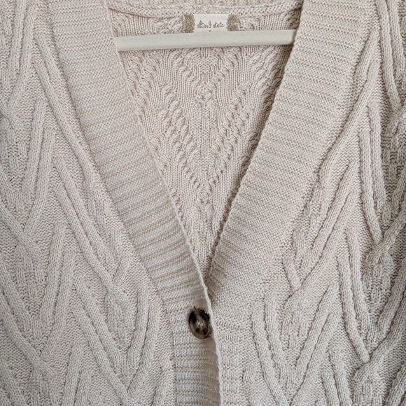 Altar'd State Cream Cable Knit Cardigan - Picture 7 of 7